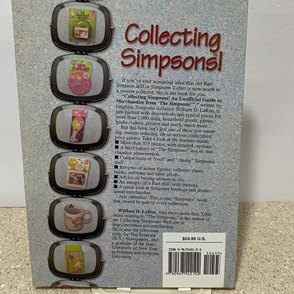 Collecting Simpsons! William D LaRue signed & Numbered 23/100 Simpsons Merchand - Picture 2 of 5